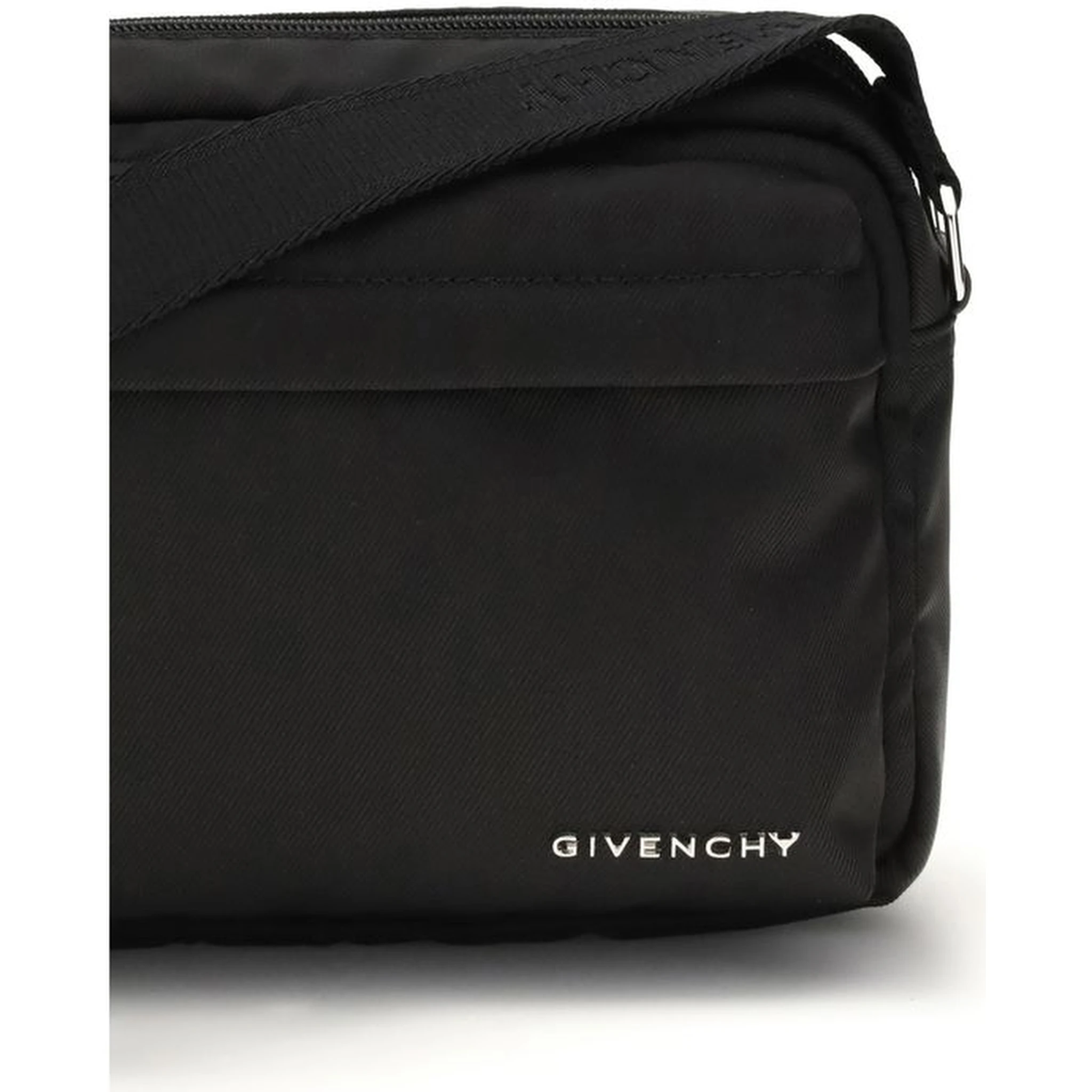 Black Polyamide Shoulder Bag