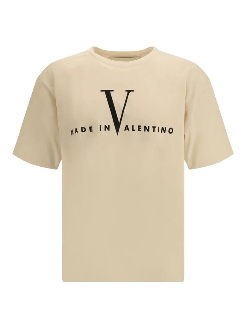 Cream Cotton T-Shirt