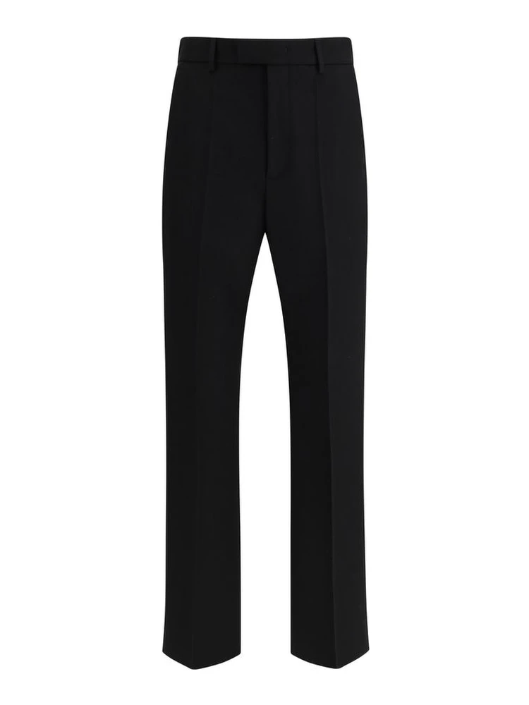 Black Fleece Wool Dress Pants