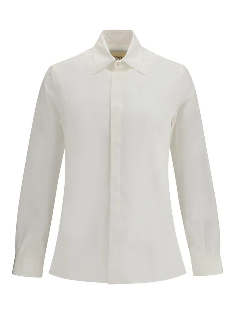 White Cotton Dress Shirt