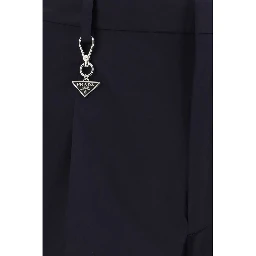 Blue Cotton Dress Pants