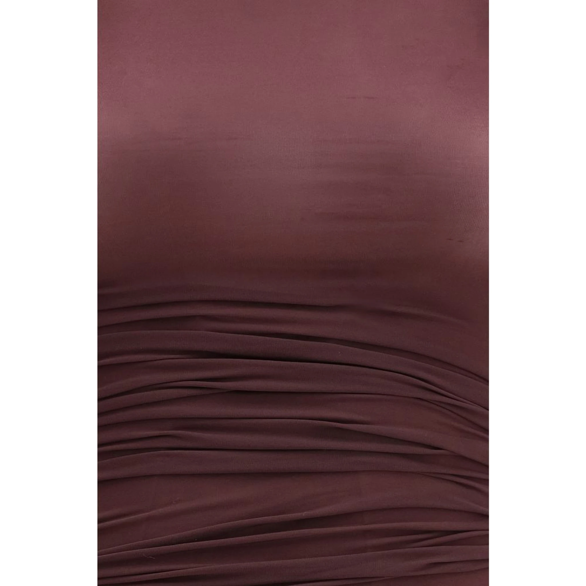 Bordeaux Polyamide Casual Dress