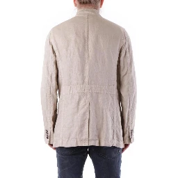 Beige Linen Coat