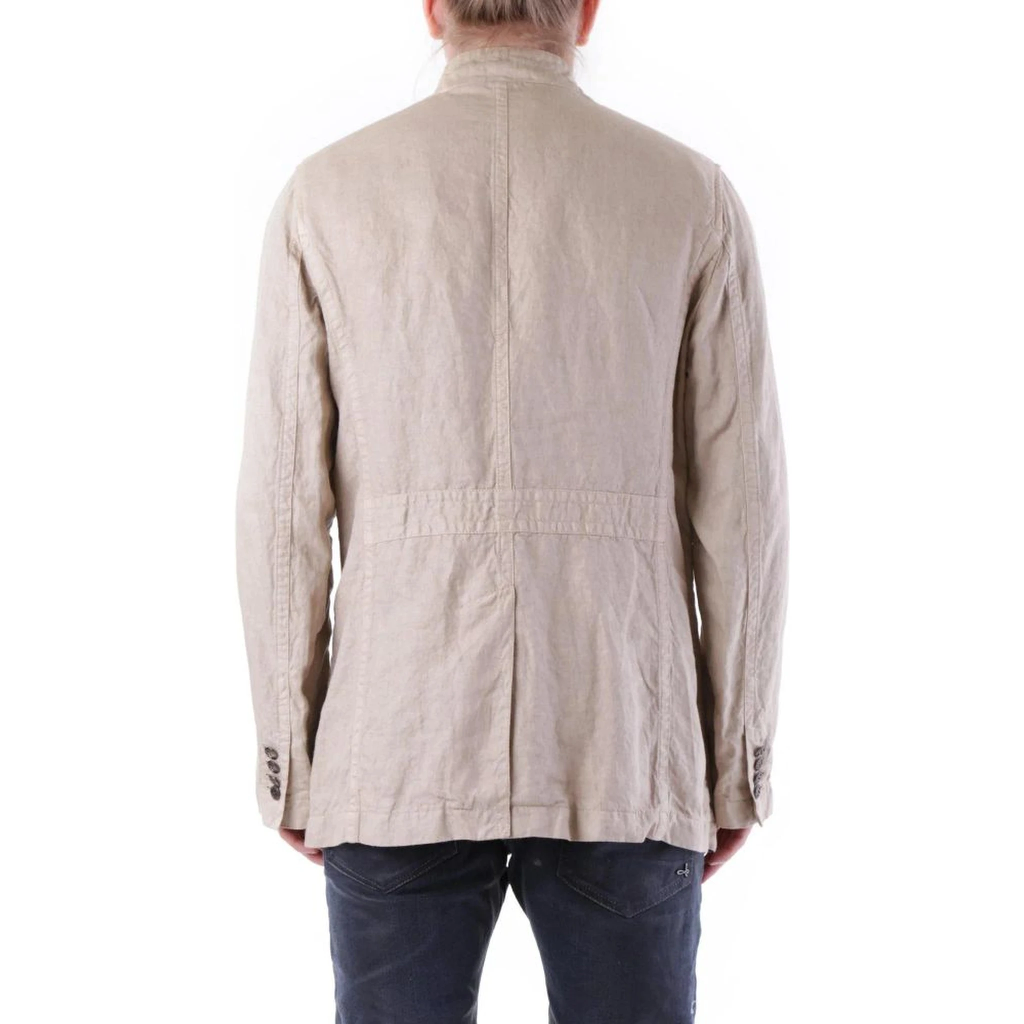 Beige Linen Coat