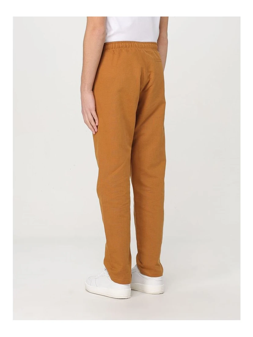 Brown Linen Casual Pants