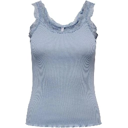 Light Blue Cotton Tank Tops