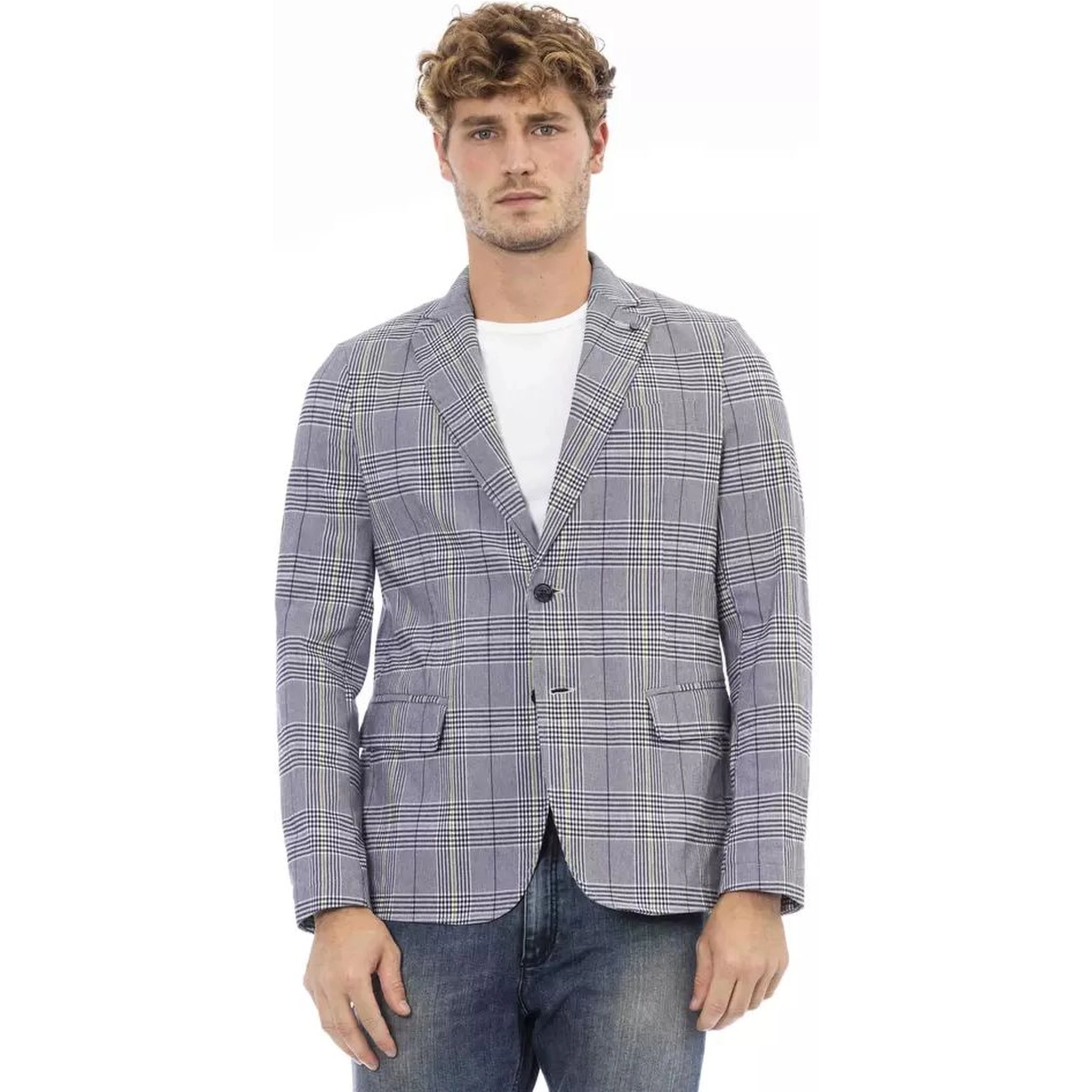 Blue Polyester Blazer