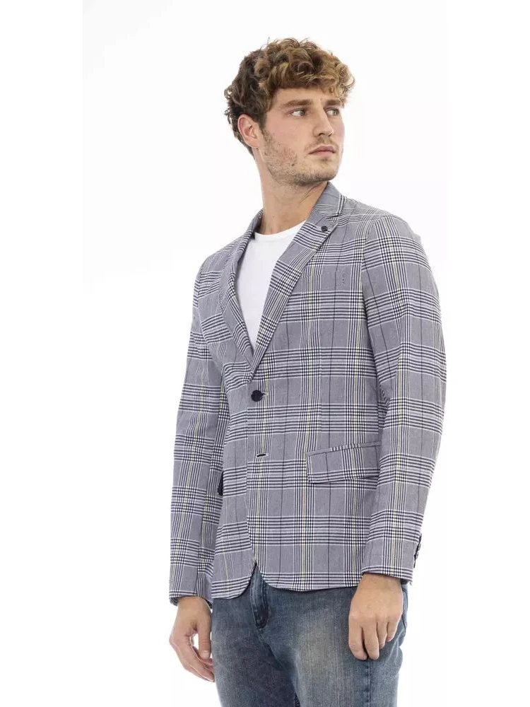 Blue Polyester Blazer alternative