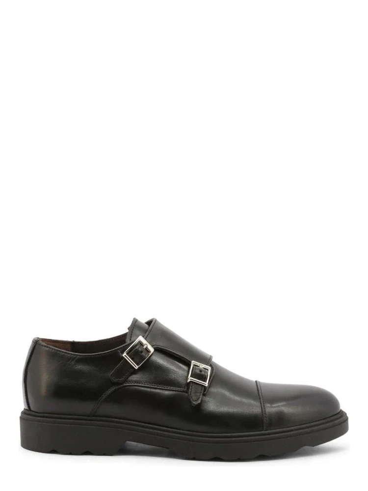 Black Leather Slip-On Loafers
