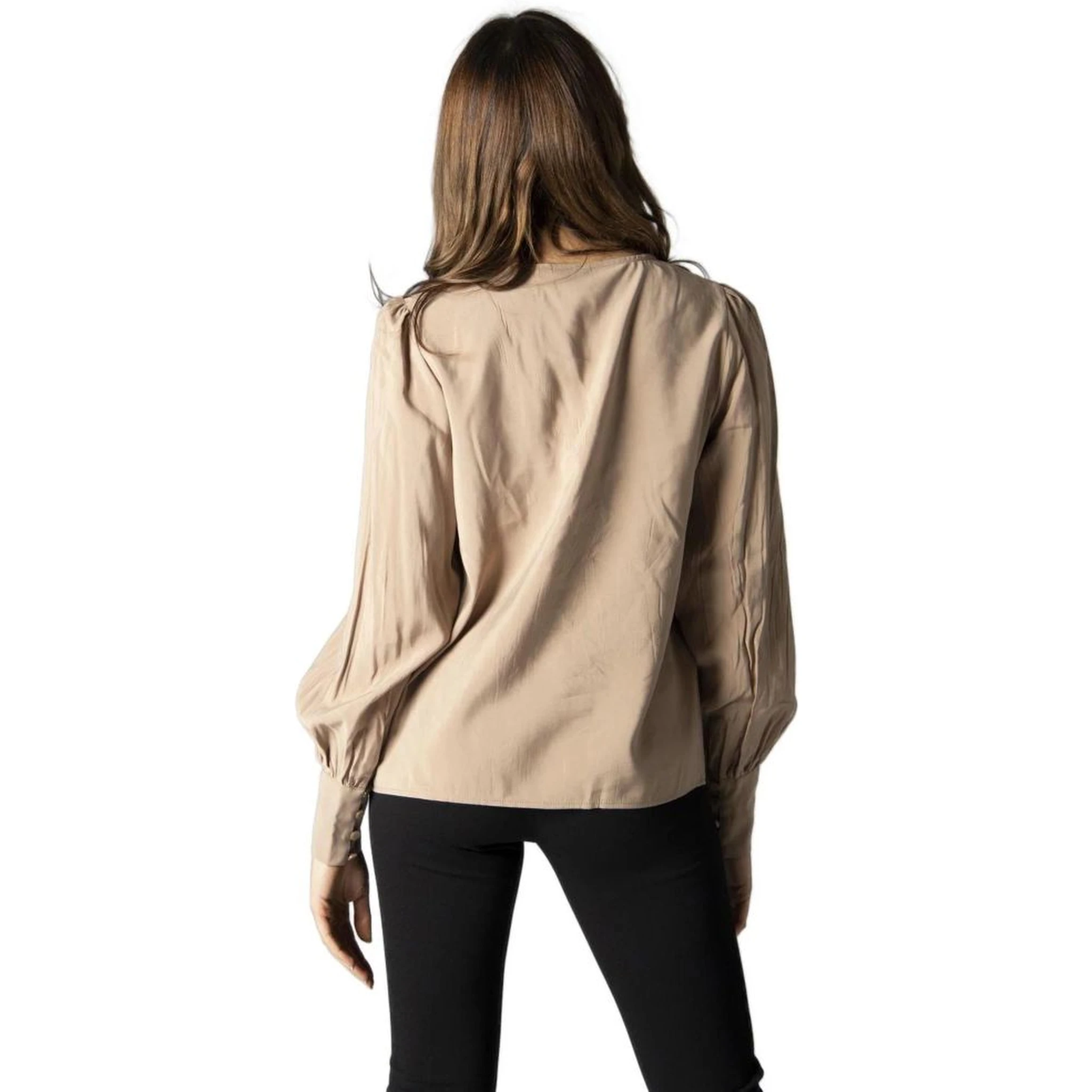 Beige Silk Blouse
