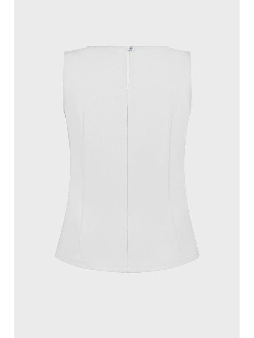 White Viscose Tank Tops
