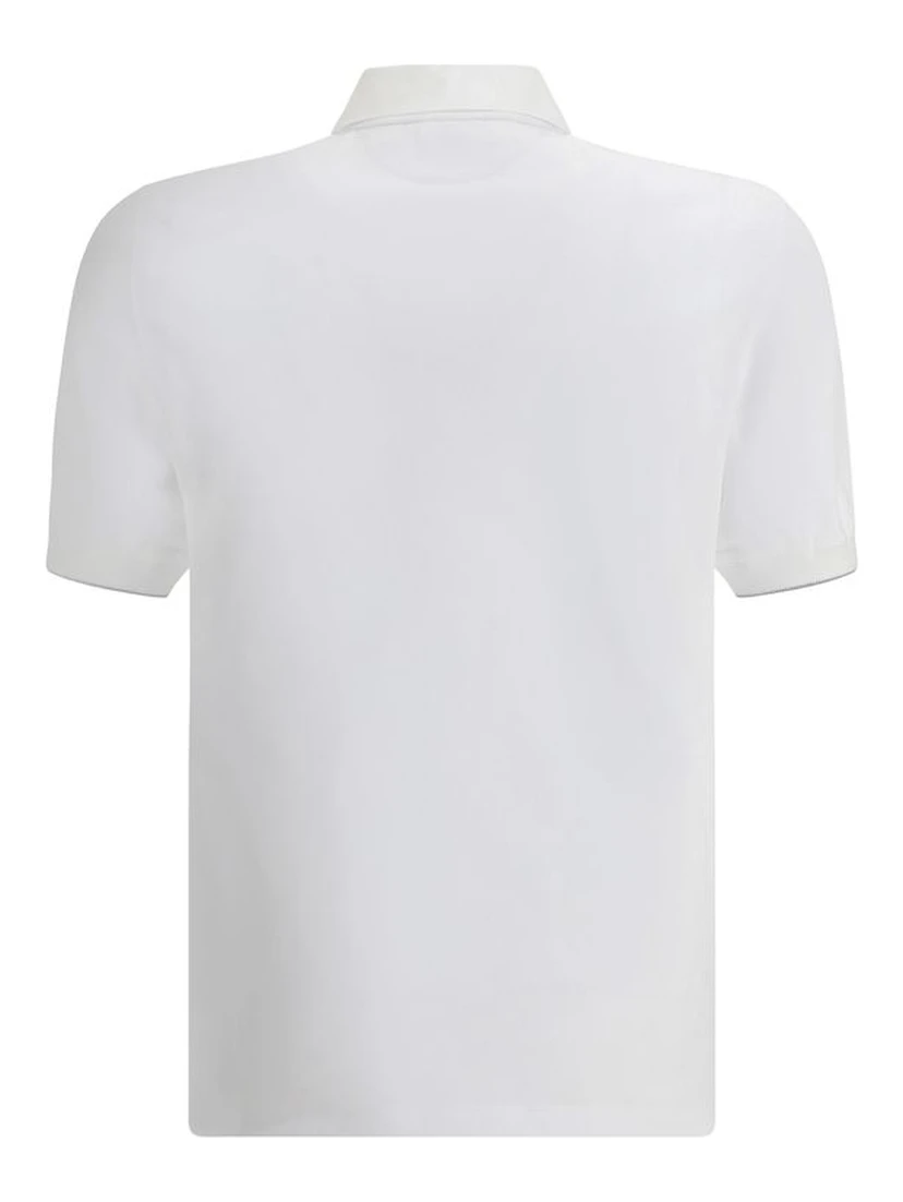 White Cotton Polo Shirt