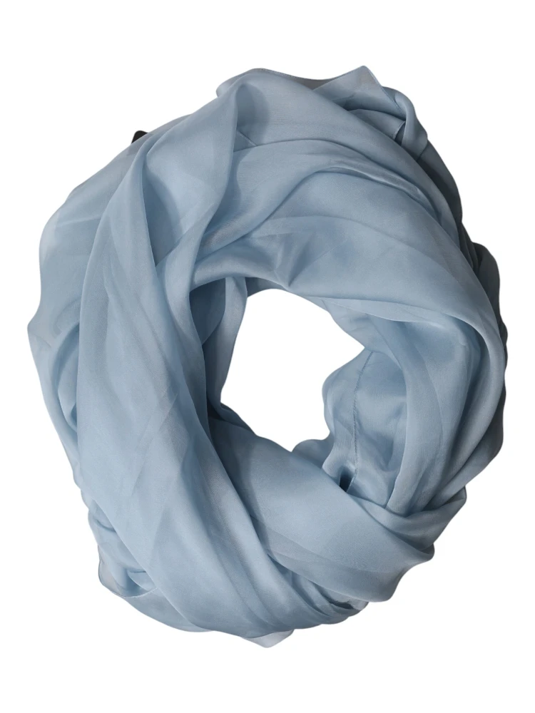 Light Blue Silk Stole Neck Wrap Shawl 200cm x 130cm Scarf alternative