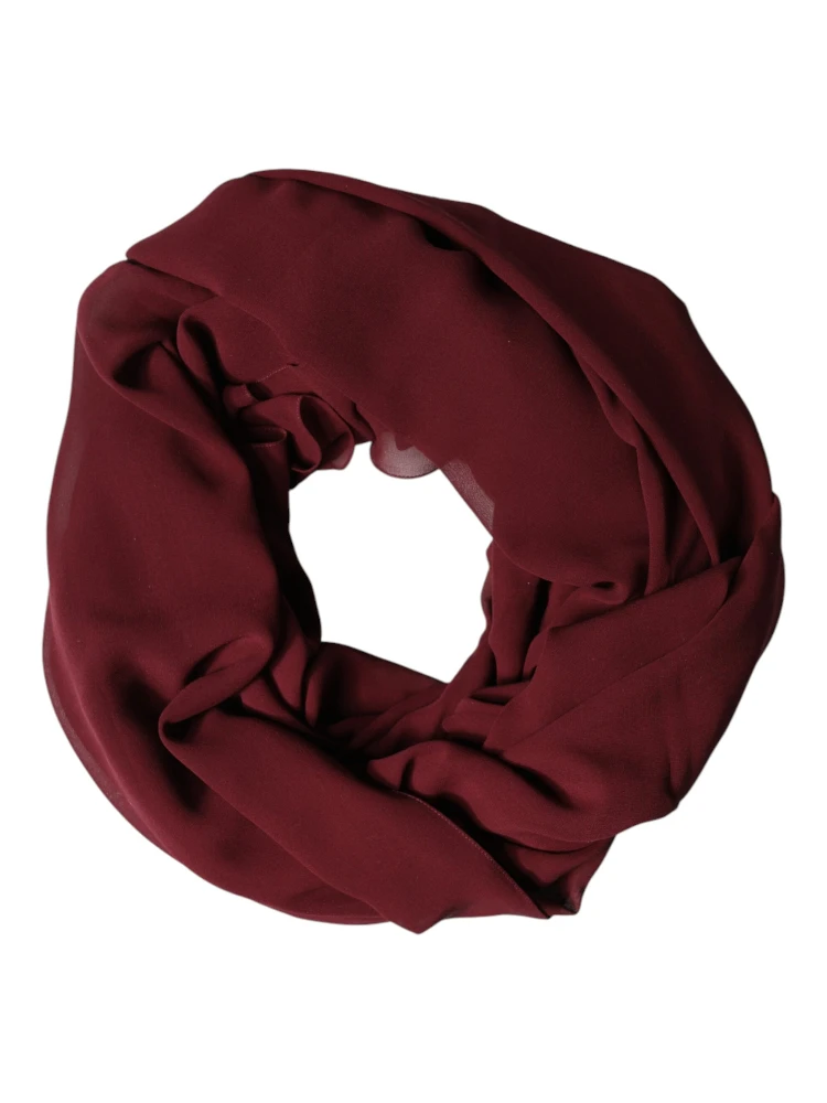 Maroon Silk Stole Neck Wrap Shawl Men 200cm x 130cm  Scarf alternative