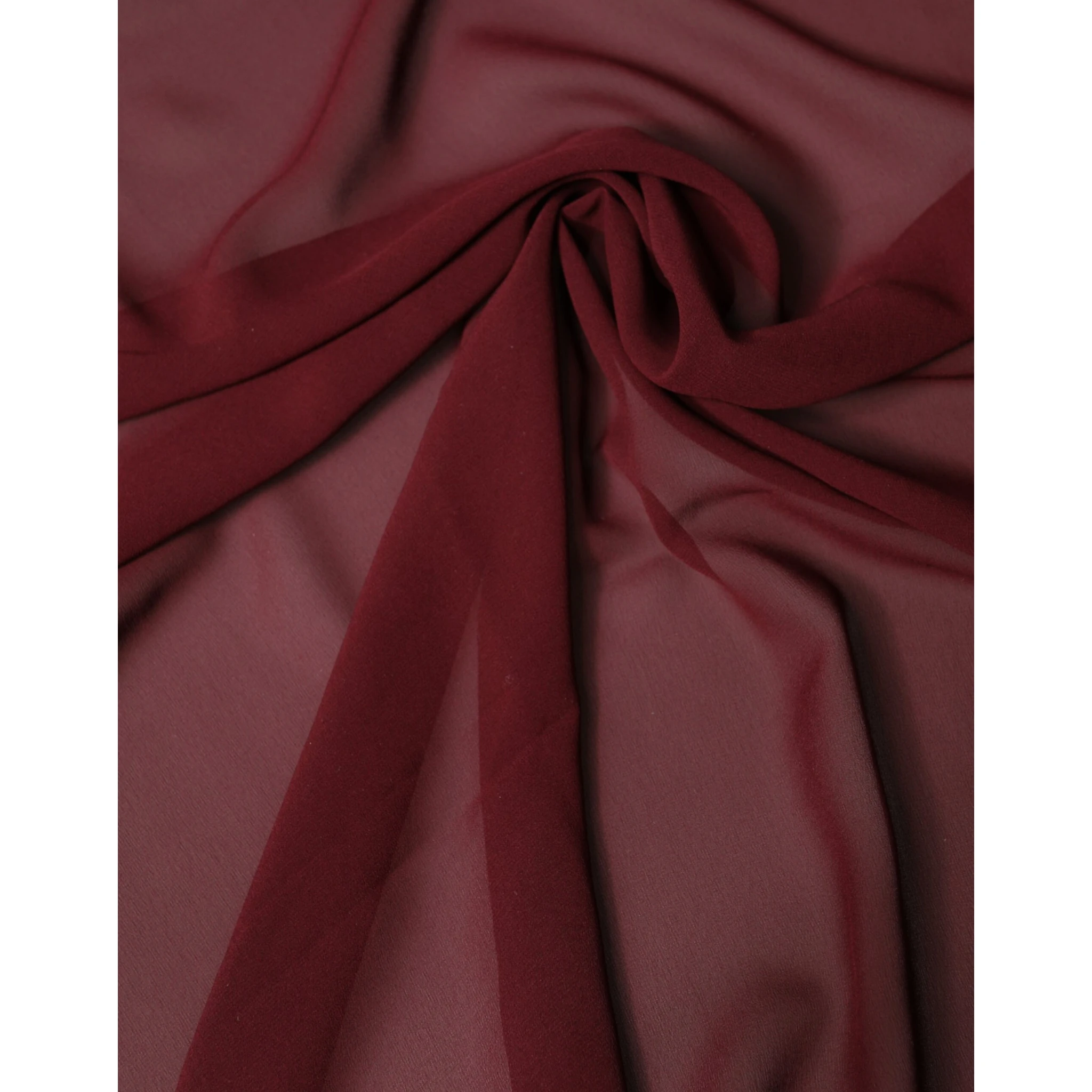 Maroon Silk Stole Neck Wrap Shawl Men 200cm x 130cm  Scarf