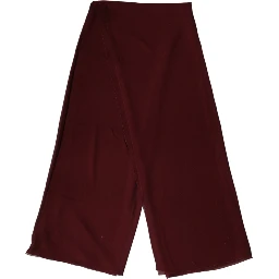 Maroon Silk Stole Neck Wrap Shawl Men 200cm x 130cm  Scarf