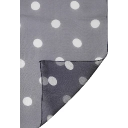 Blue Polka Dot Silk Square Foulard 91.5cm x 89.5cm Scarf