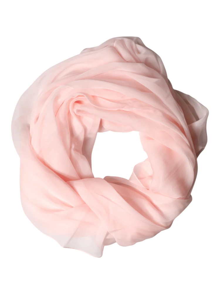 Light Pink Stole Silk Neck Wrap Shawl  Scarf