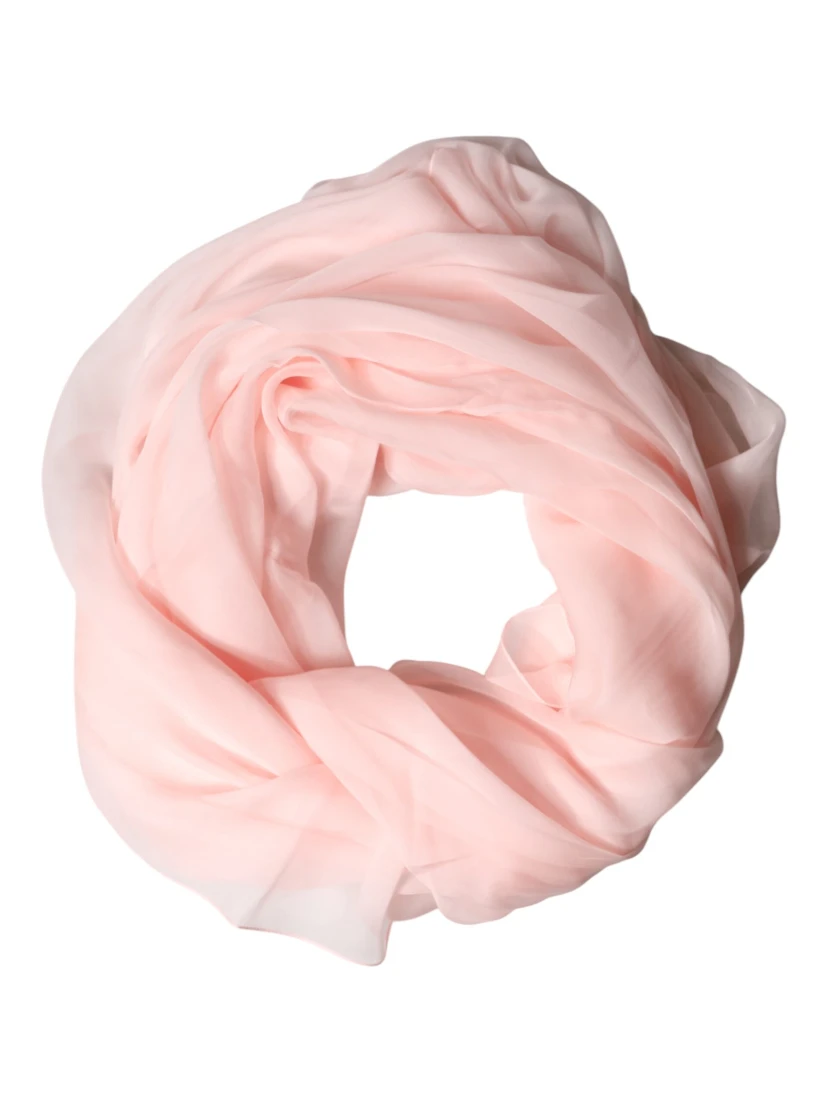 Light Pink Stole Silk Neck Wrap Shawl  Scarf
