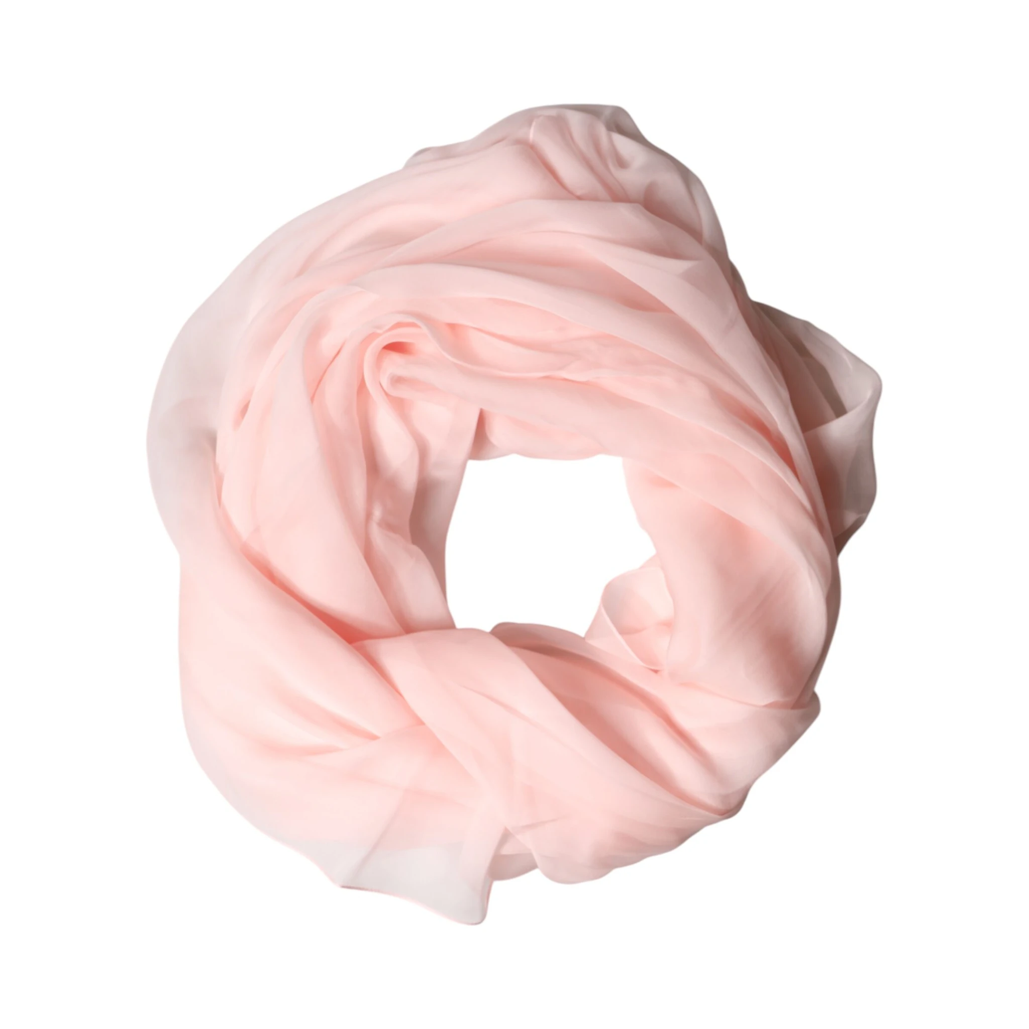 Light Pink Stole Silk Neck Wrap Shawl  Scarf