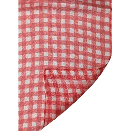 Red Checkered Plaid Neck Wrap Shawl  Scarf