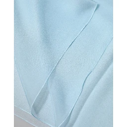 Light Blue Stole Silk Neck Wrap Shawl Scarf