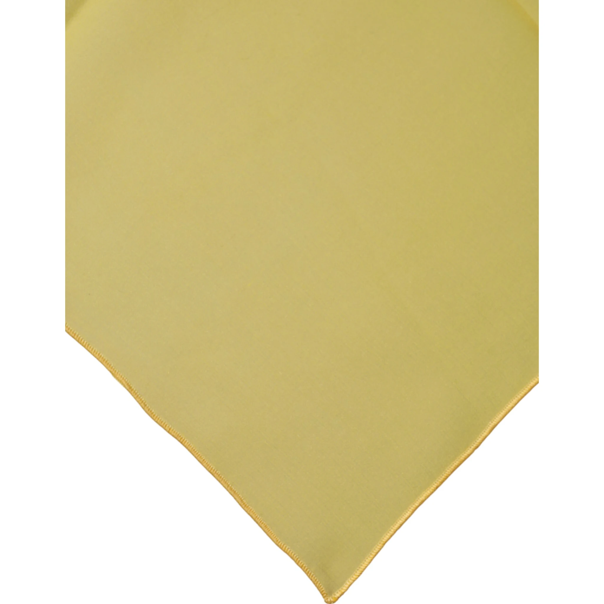 Yellow Silk Neck Wrap Square Foulard Scarf