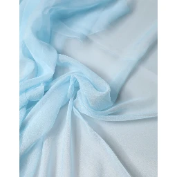 Light Blue Stole Silk Neck Wrap Shawl Scarf