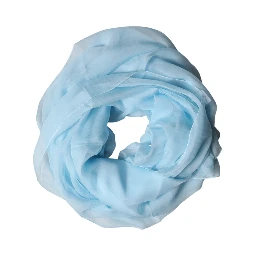 Light Blue Stole Silk Neck Wrap Shawl Scarf