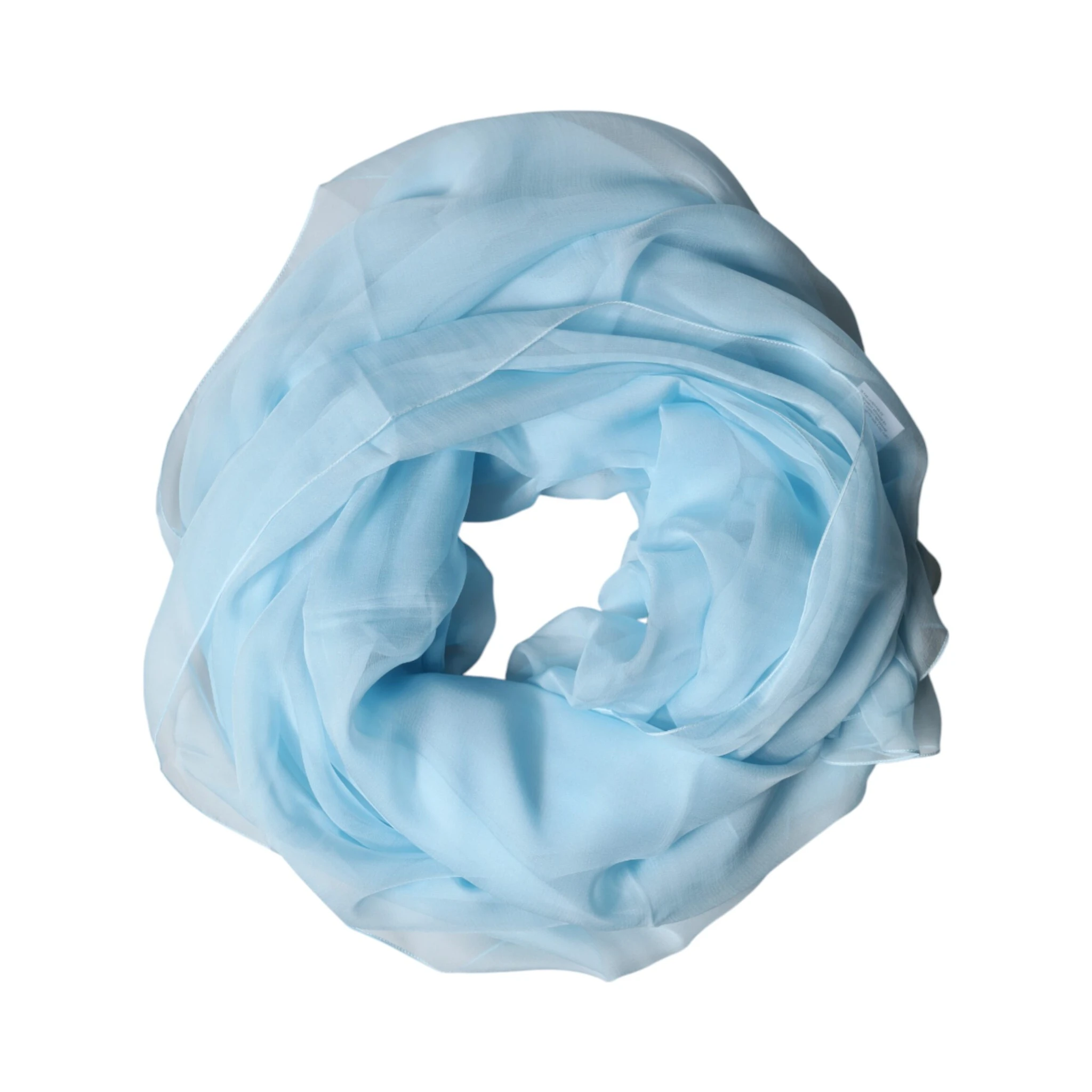 Light Blue Stole Silk Neck Wrap Shawl Scarf