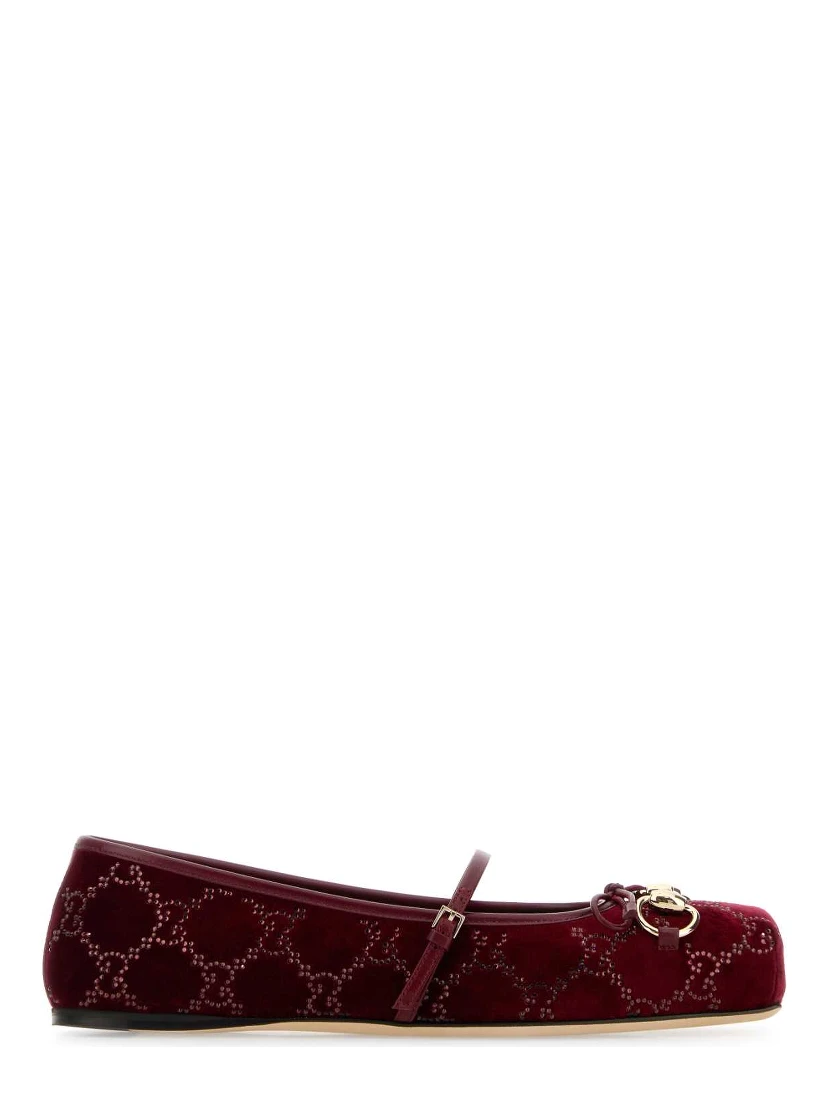 Horsebit pattern ballet flats