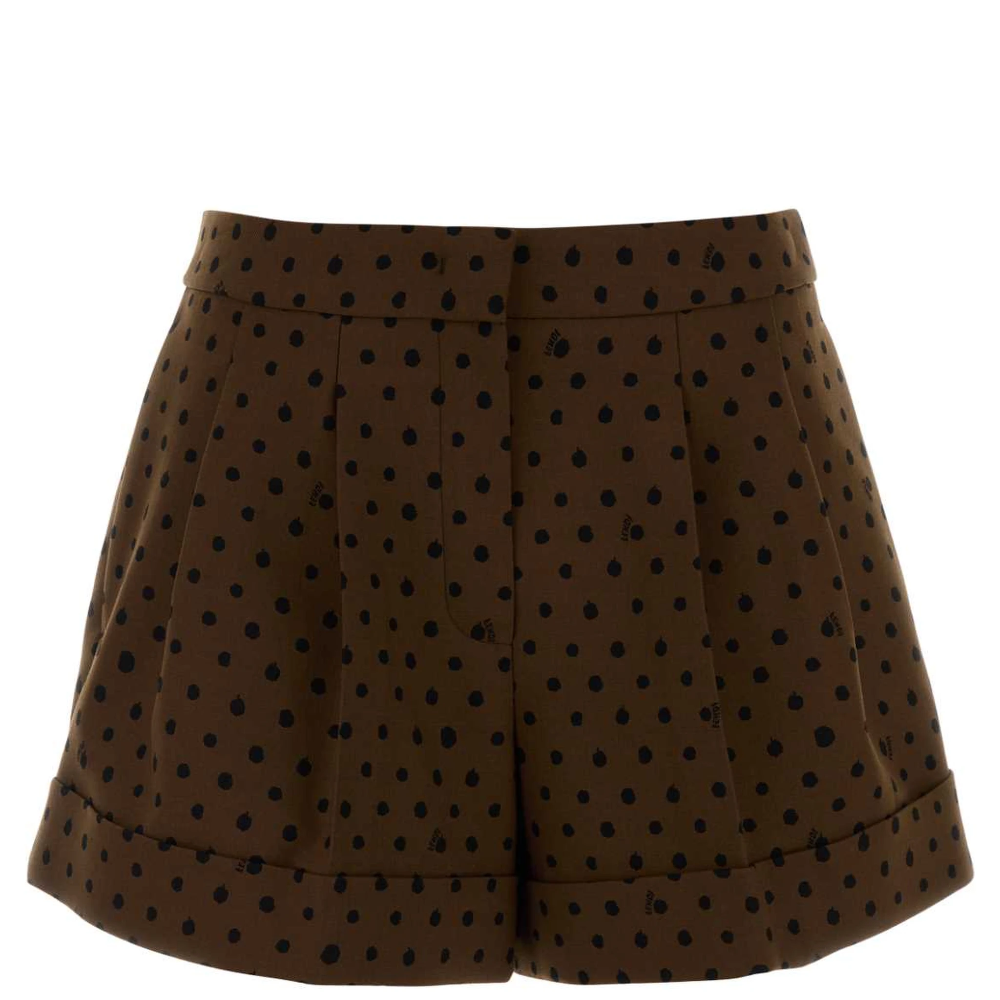 Printed stretch wool blend shorts – G&B