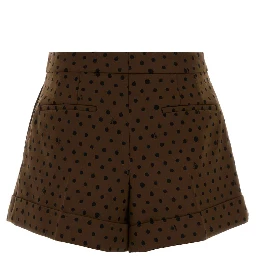 Printed stretch wool blend shorts – G&B