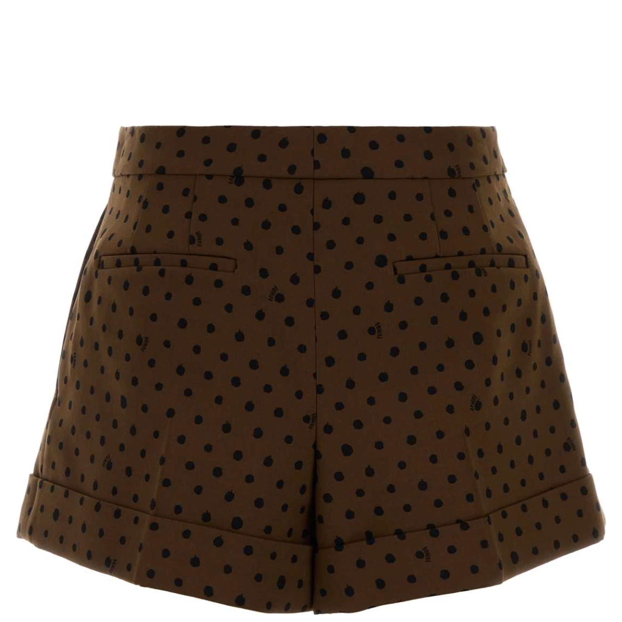Printed stretch wool blend shorts – G&B