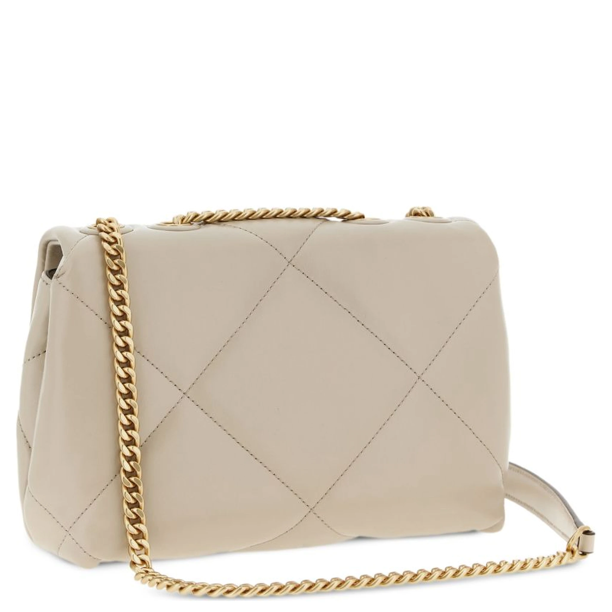 Kira diamond-quilted convertible shoulder bag
