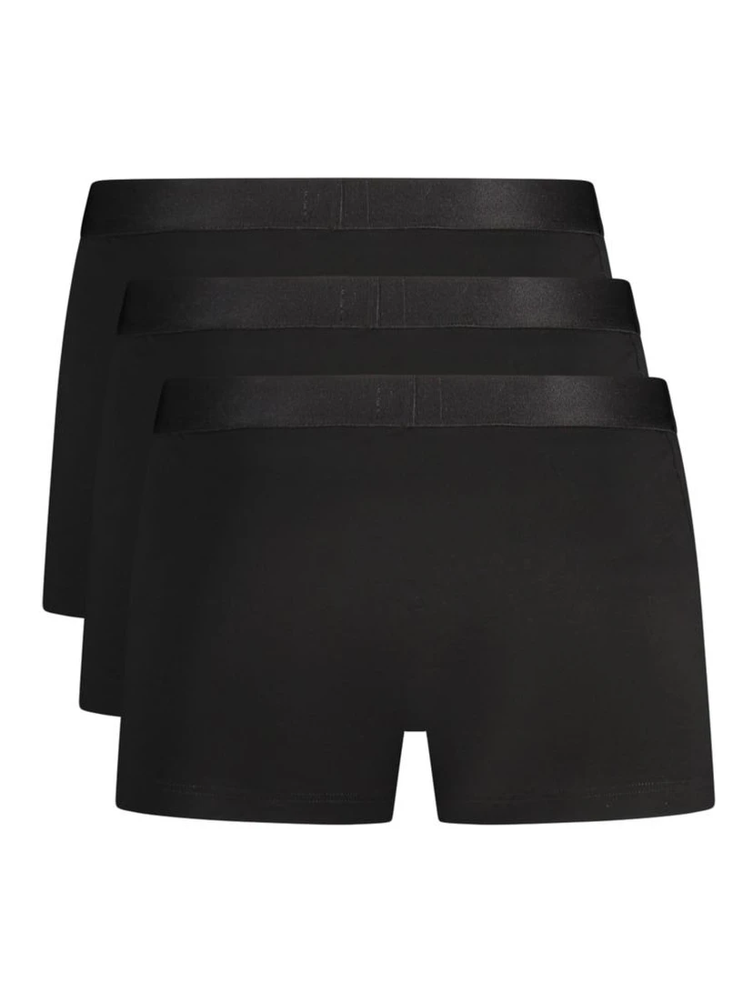 Black Cotton Men's Boxer Shorts