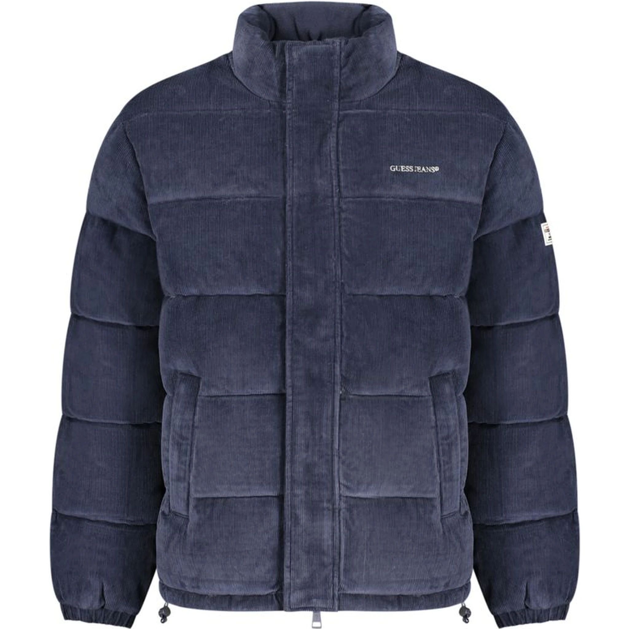 Blue Polyester Men's Jacket