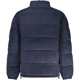 Blue Polyester Men's Jacket