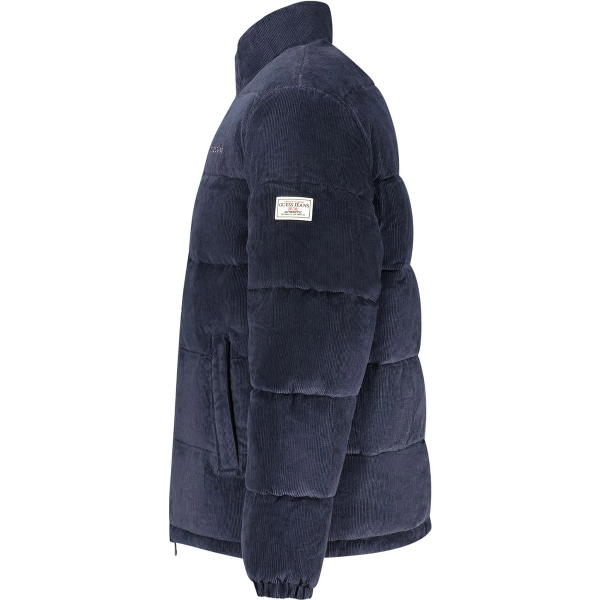 Blue Polyester Men's Jacket