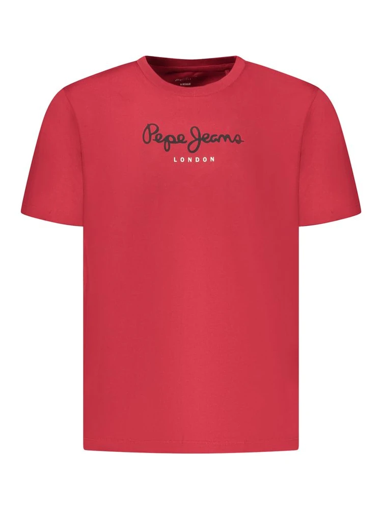 Red Cotton Men T-Shirt