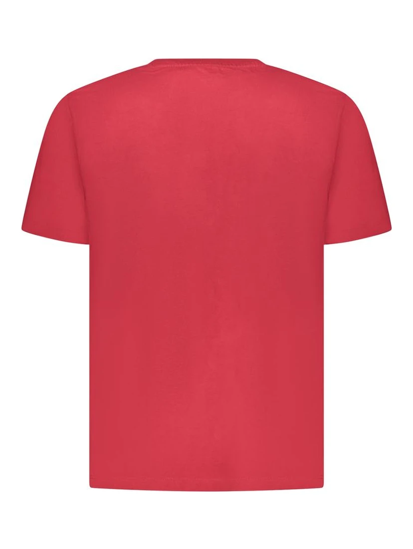 Red Cotton Men T-Shirt