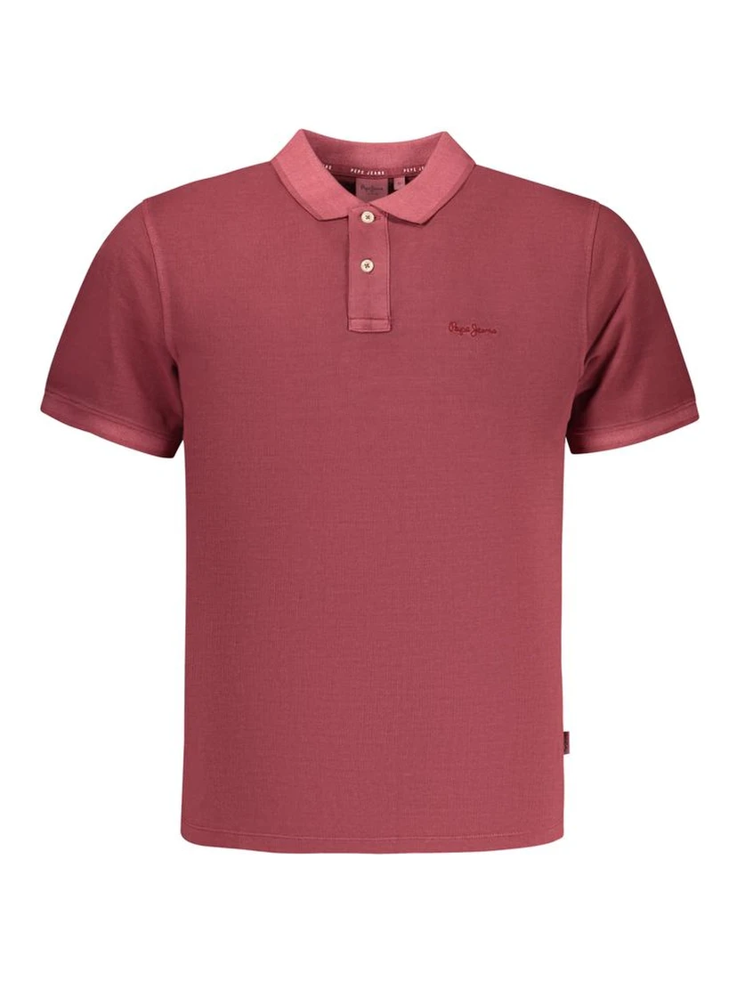 Red Cotton Polo Shirt