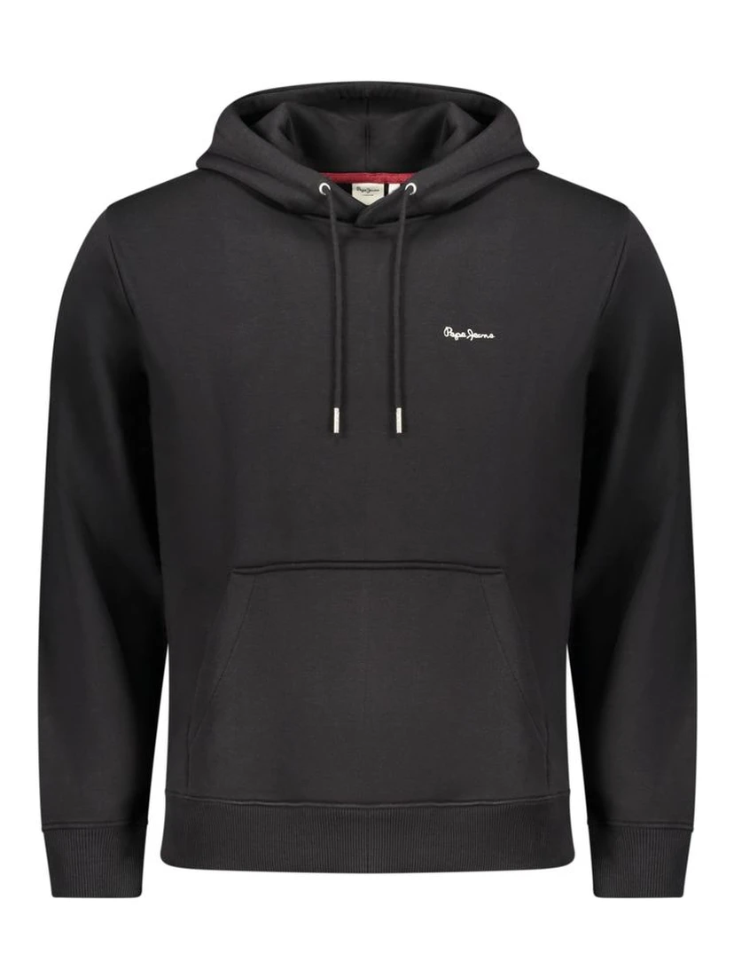 Black Polyester Men's Sweatshirt