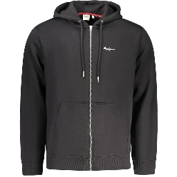Black Cotton Men's Sweatshirt