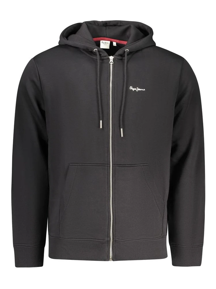 Black Cotton Men's Sweatshirt