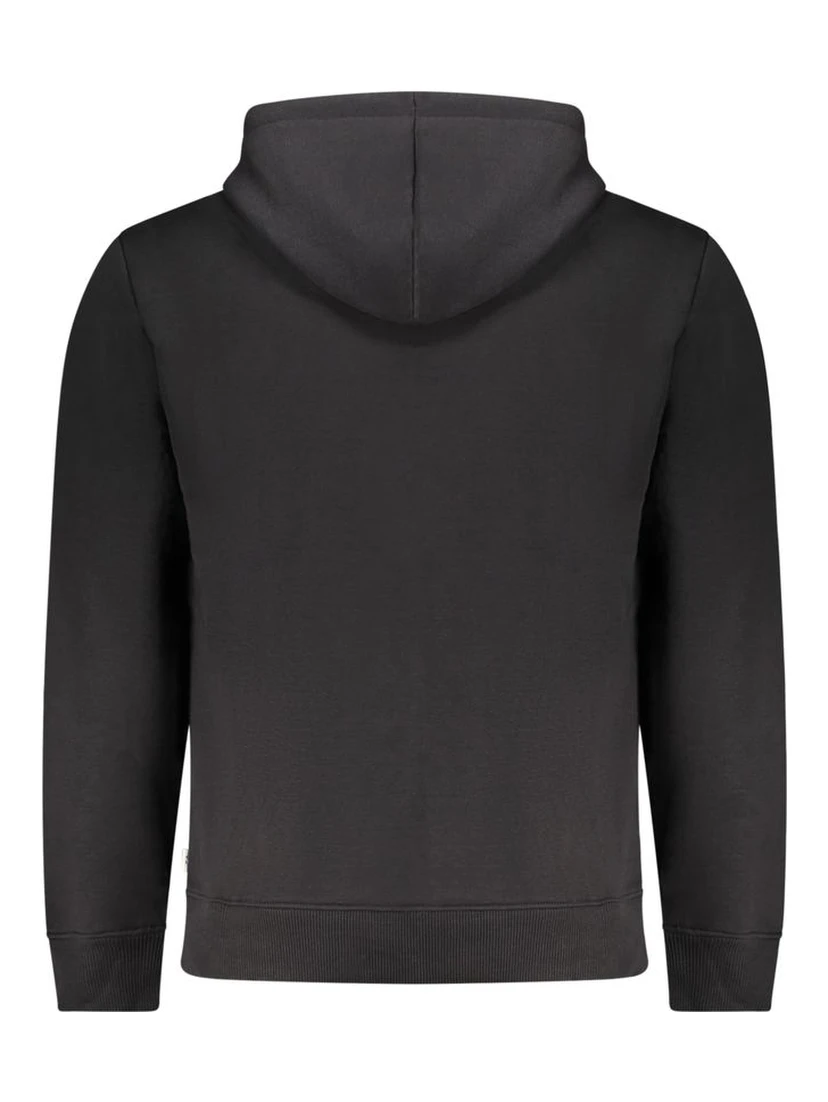 Black Polyester Men's Sweatshirt