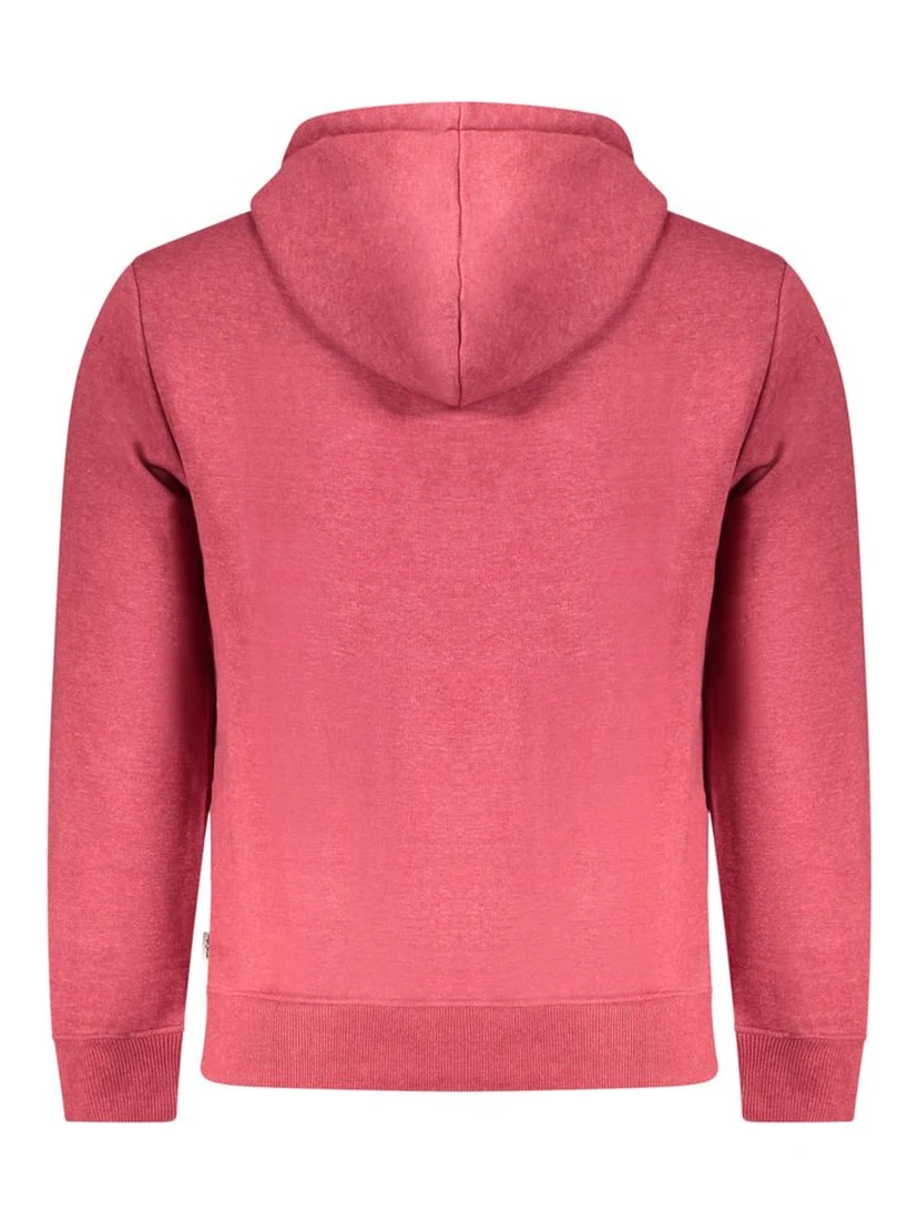 Red Polyester Men's Sweatshirt