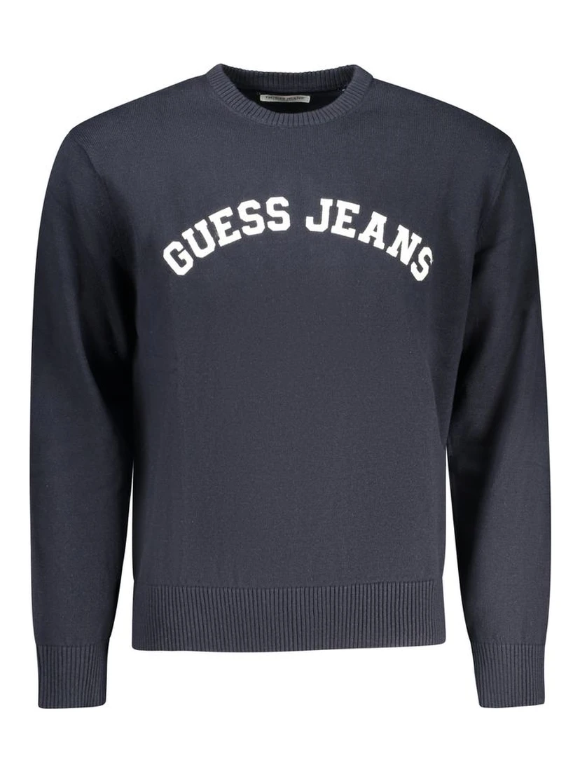 Blue Cotton Men's Sweater