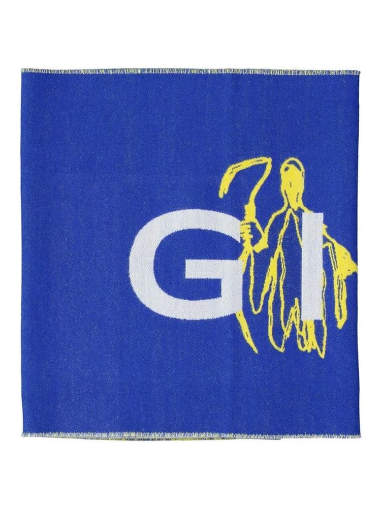 Blue Silk Scarf