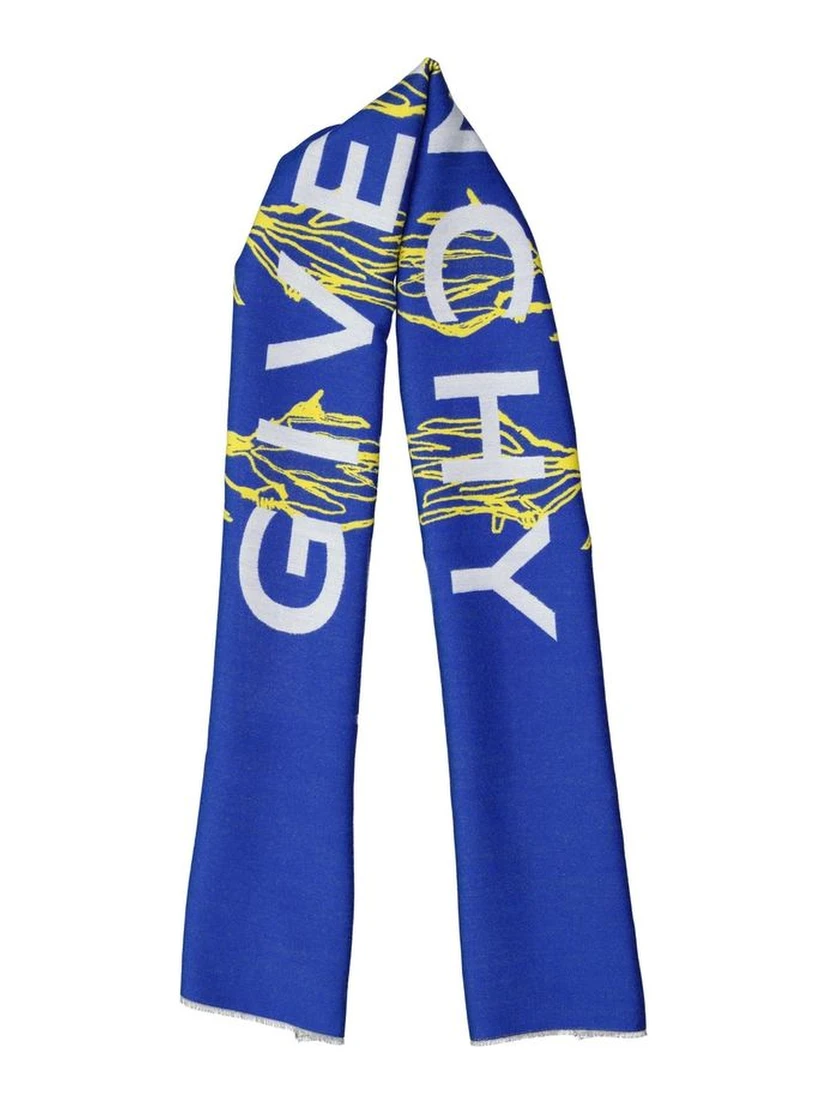 Blue Silk Scarf